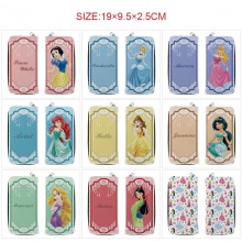 Princess Snow White Belle Mulan Mermaid anime long zipper wallet purse