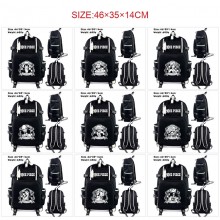 One Piece anime USB charging laptop backpack school bags