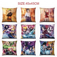 Naruto anime two-sided pillow pillowcase 45*45cm