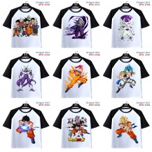 Dragon Ball anime raglan sleeve cotton t-shirt t s...