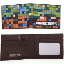 Minecraft game PVC silicone wallet