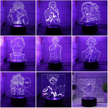 Jujutsu Kaisen Anime Acrylic Figure 3D Lamp USB Night Light