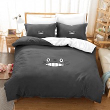 Totoro anime sheet quilt cover+pillowcase