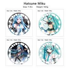 Hatsune Miku anime wall clock