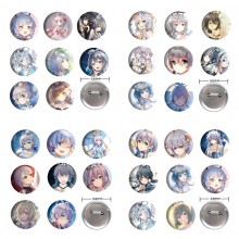 VOCALOID Luo Tianyi anime brooch pins set(8pcs a set)58MM