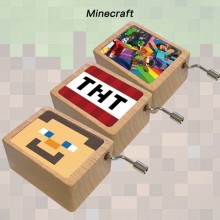 Minecraft game wooden music box