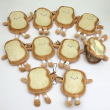 Toast Bread plush coin purse wallets set(10pcs a s...