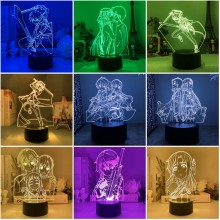 Sword Art Online Anime Acrylic Figure 3D Lamp USB ...