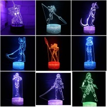 EVA Anime Acrylic Figure 3D Lamp USB Night Light