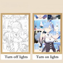 Re:Life in a different world from zero anime Led Photo Frame Lamp Painting Night Lights
