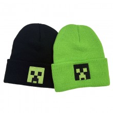 Minecraft game straw hat knitted hat