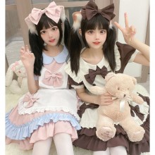 Lolita maid outfit housemaid dress girl cloth cost...