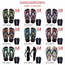 Dangan Ronpa anime flip flops shoes slippers a pair