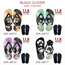 Black Clover anime flip flops shoes slippers a pair