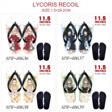 Lycoris Recoil anime flip flops shoes slippers a pair