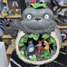 Totoro family anime figures set(can lightable)
