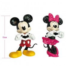 Mickey Minnie Mouse anime figures set(2pcs a set)(...