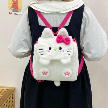 Hello kitty anime plush backpack bags