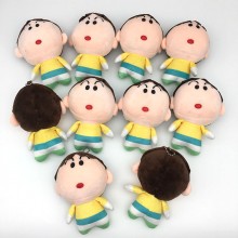 5inches Crayon Shin-chan anime plush dolls set(10pcs a set)
