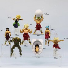 Dragon Ball Broli Broly anime figures set(8pcs a set)(OPP bag)