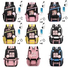 SPY x FAMILY anime USB backpack bags