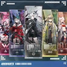 Arknights game laser gliter two-sided bookmarks cards 21*7cm