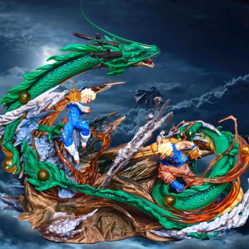 Dragon Ball Son Goku VS Vegeta Shenron anime figure