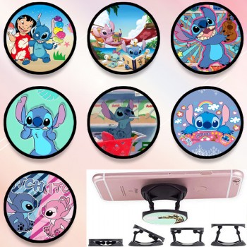 Stitch anime foldable grip socket phone holder