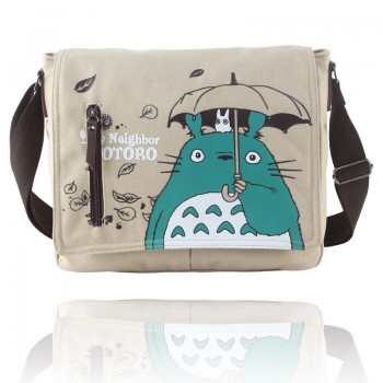 Totoro anime canvas satchel shoulder bag