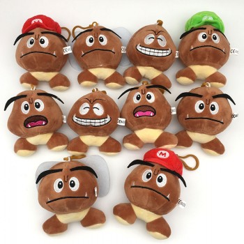 4inches Super Mario Mushroom plush dolls set(10pcs a set)