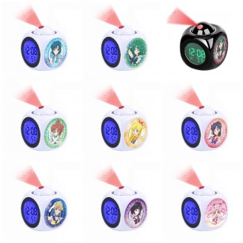 Sailor Moon anime LCD Projection Digital Alarm Clock Projector Temperature