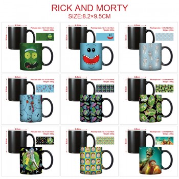 Rick and Morty anime color changing mug cup 400ml