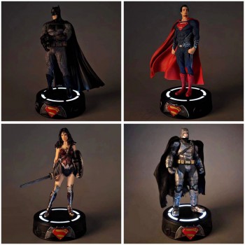 DC Batman Super Man Wonder Woman figure(can lightable)