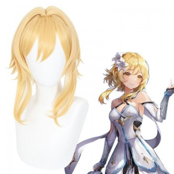 Genshin Impact Lumine game cosplay wig