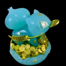 Pokemon Bulbasaur anime figure transparent jade ashtray