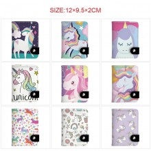 Unicorn anime snap wallet buckle purse