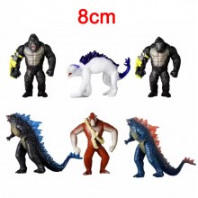 King Kong VS Godzilla figures set(6pcs a set)(OPP bag)