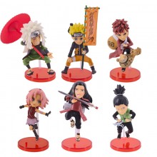 Naruto anime figures set(6pcs a set)(OPP bag)