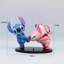 Stitch anime lovers figures set(2pcs a set)(OPP bag)