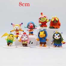 Digital monster Digimon Adventure anime figures set(8pcs a set)(OPP bag)