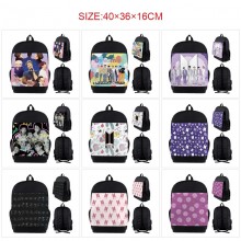 BTS star anime nylon backpack bags
