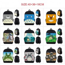 Totoro anime nylon backpack bags