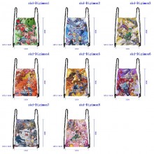 Digimon anime drawstring backpack bags