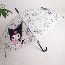 Melody Cinnamoroll Kuromi anime transparent umbrella