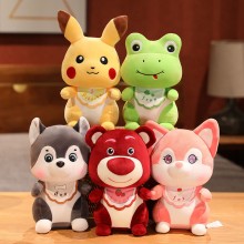 10inches Lotso strawberry bear Pikachu Husky anime plush doll 25cm