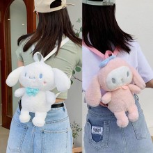 My Melody Cinnamoroll Kuromi anime plush backpack bags