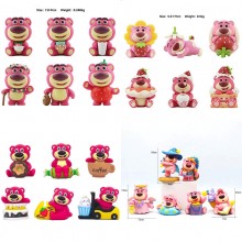 Lotso strawberry bear anime figures set(6pcs a set)(OPP bag)