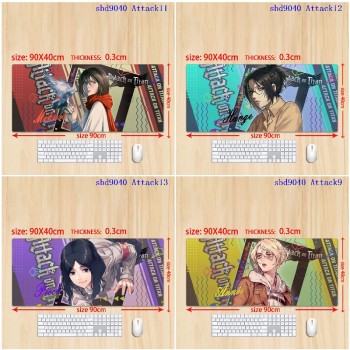 Attack on Titan anime big mouse pad mat 90/80/70/60/30cm