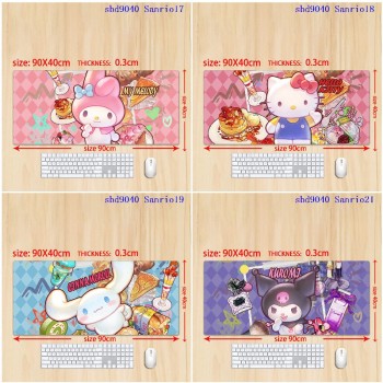 Melody kitty Cinnamoroll Kuromi big mouse pad mat 90/80/70/60/30cm