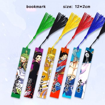 One Piece anime two-sided metal bookmarks